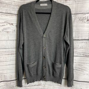 Ermenegildo Zegna Gray Cardigan Sweater